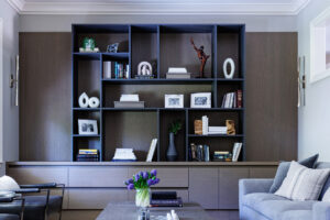 Thoughtfully styled living room in a Lafayette, California home by Yoko Oda Interior Design
