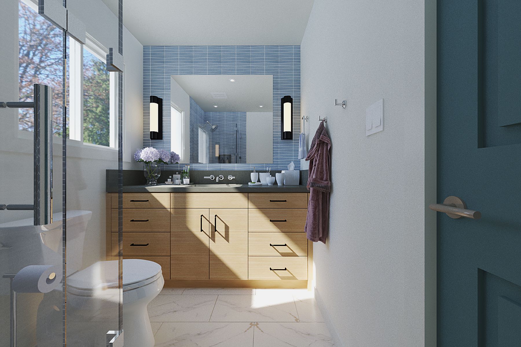 Bathroom remodel in Danville, CA by East Bay interior designer Yoko Oda