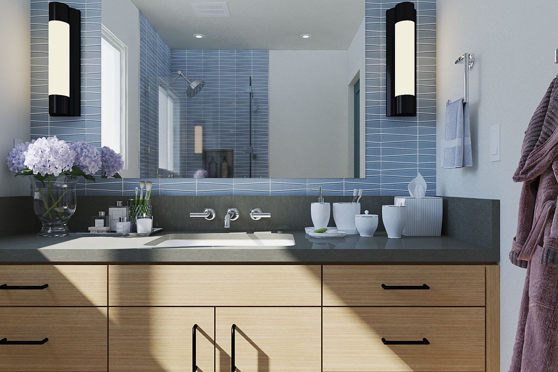 Bathroom remodel in Danville, CA by East Bay interior designer Yoko Oda