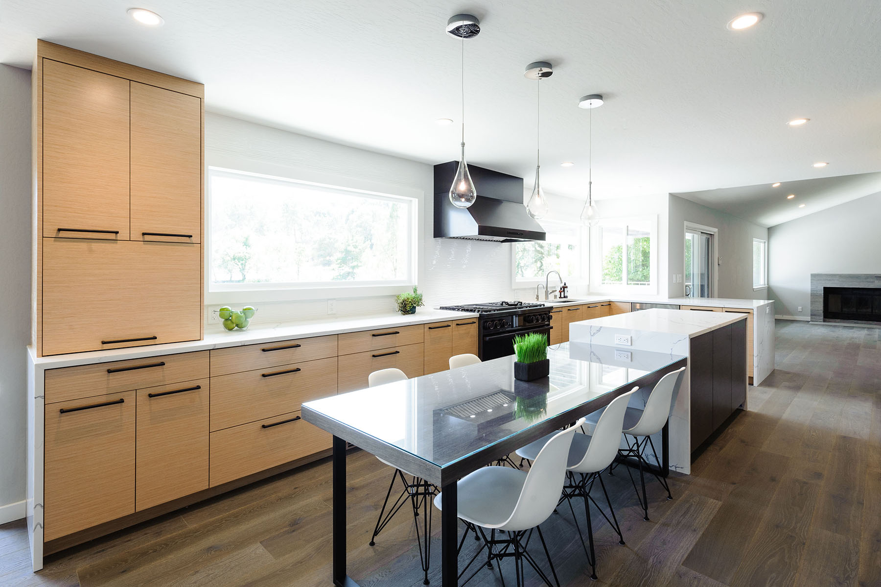 Lafayette hillside home kitchen and family room renovation by Yoko Oda Interior Design